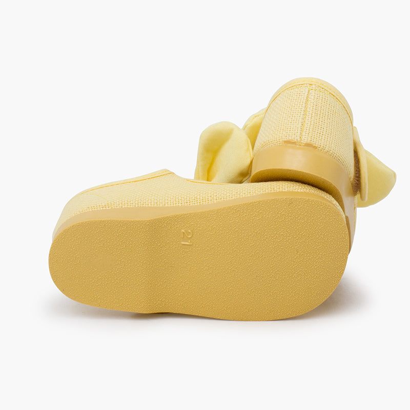 Mercedita Lino con Lazo Removible Amarillo Pastel Barefoot