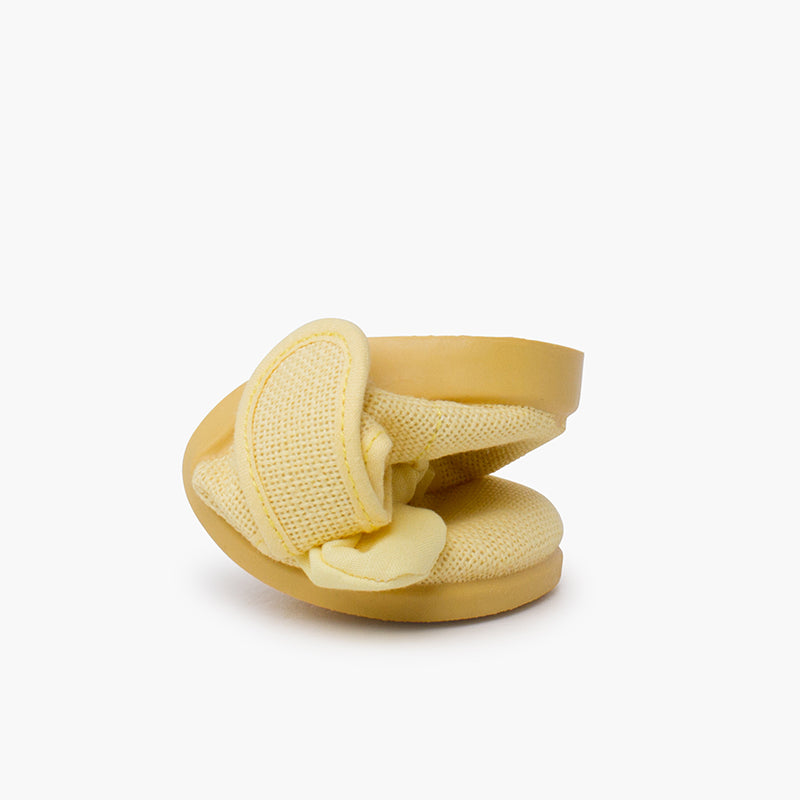 Mercedita Lino con Lazo Removible Amarillo Pastel Barefoot