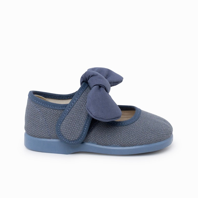 Mercedita Lino con Lazo Removible Indigo Barefoot