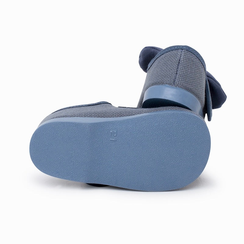 Mercedita Lino con Lazo Removible Indigo Barefoot