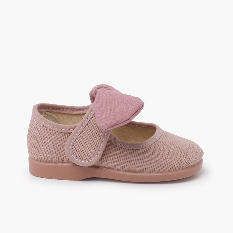 Mercedita Lino con Lazo Removible Rosa Palo Barefoot