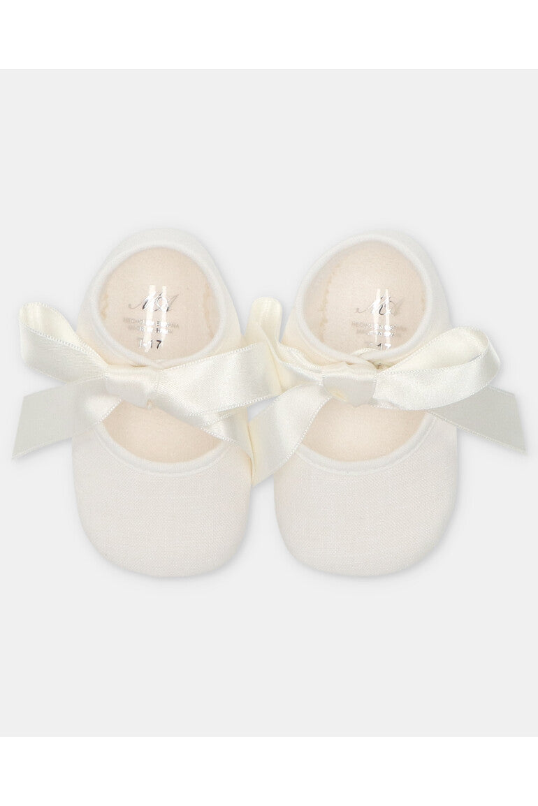 Merceditas de Lino con Lazo Crudo