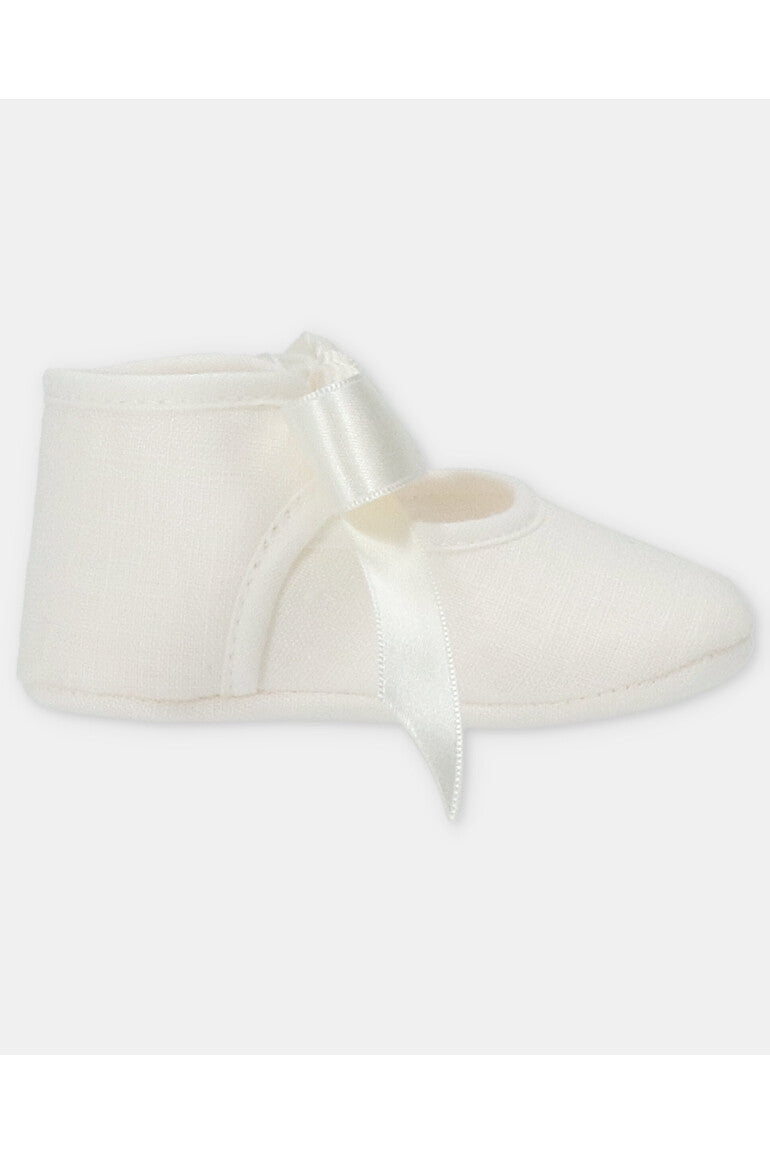 Merceditas de Lino con Lazo Crudo