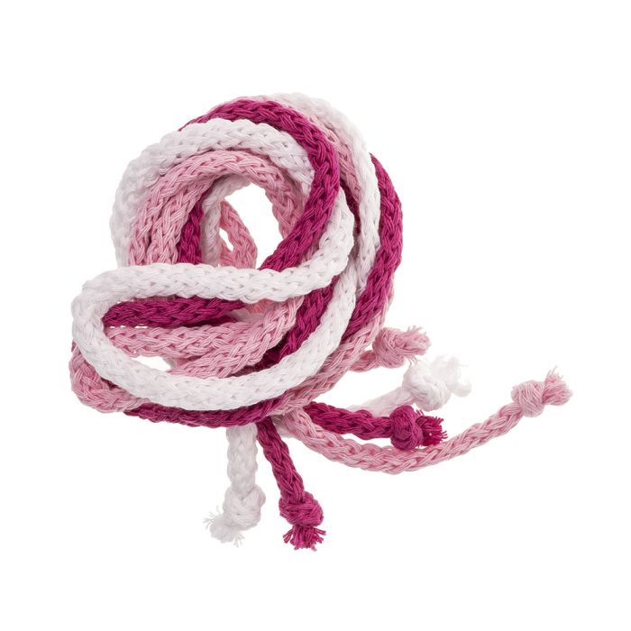 Tripack Cordones Algodón para Lazos Rosa, Fucsia y Blanco