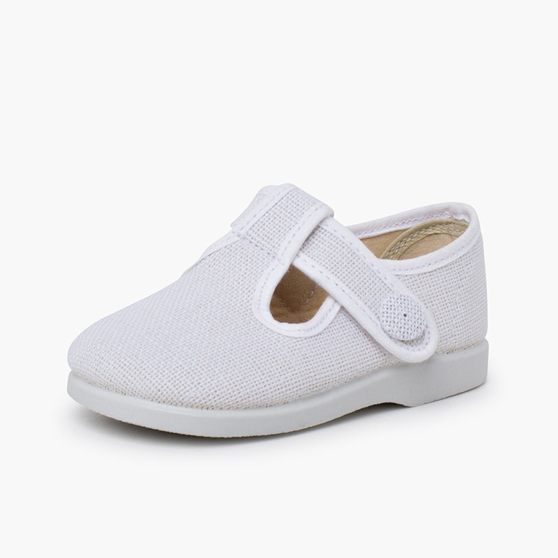 Pepito Lino Blanco con Botón Barefoot