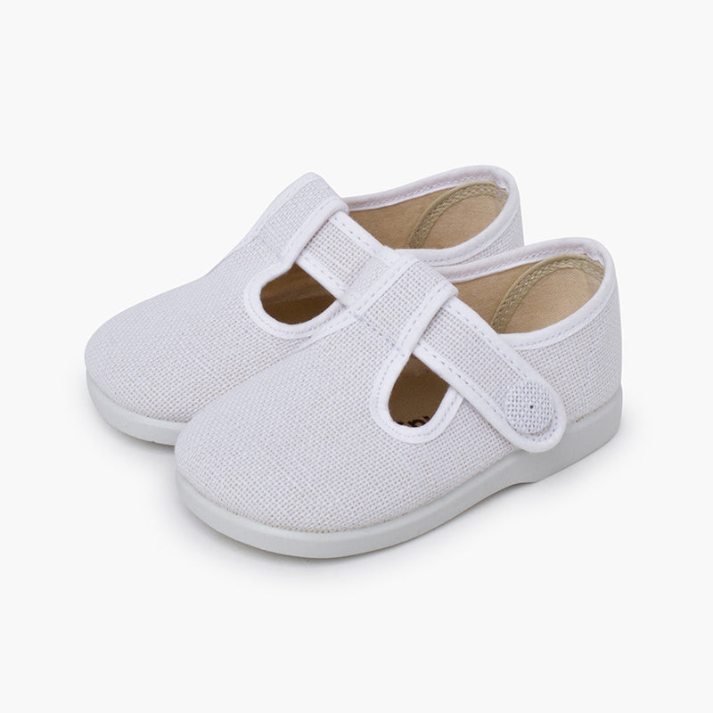 Pepito Lino Blanco con Botón Barefoot