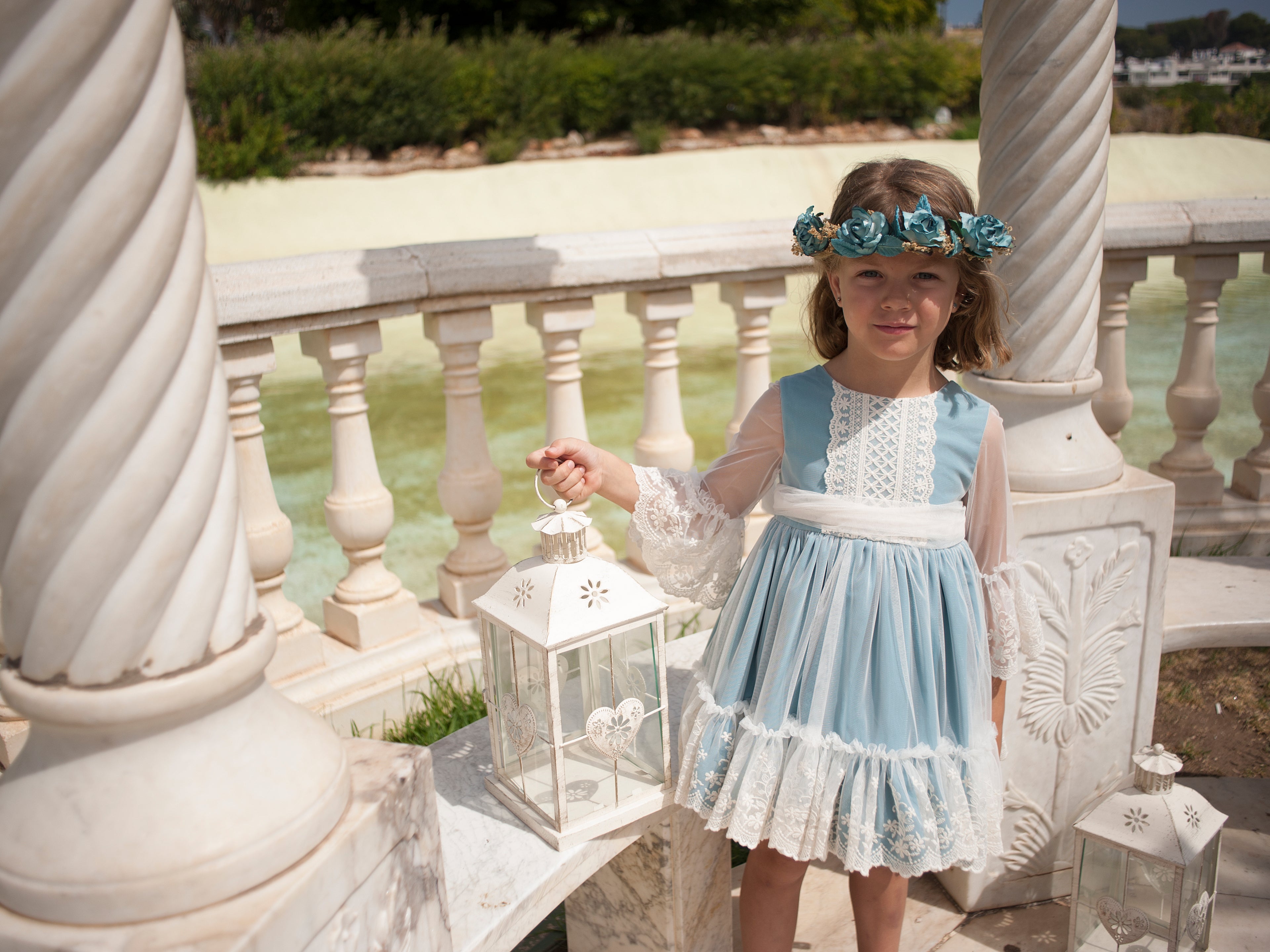 Vestido Talle Alto de Tul Verde Menta