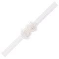 Cinta Elastica Calada con 2 Florecitas Blancas