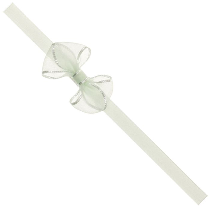 Cinta Elástica Verde Pastel con Lazo Lateral