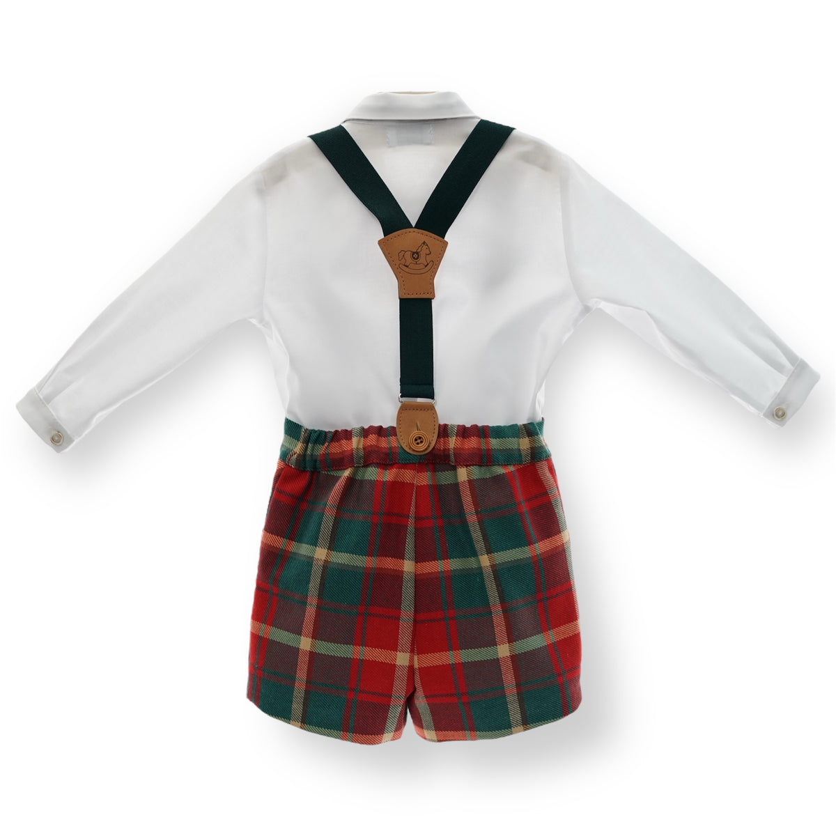Conjunto Tirantes Colección Tartan con Pajarita a Juego