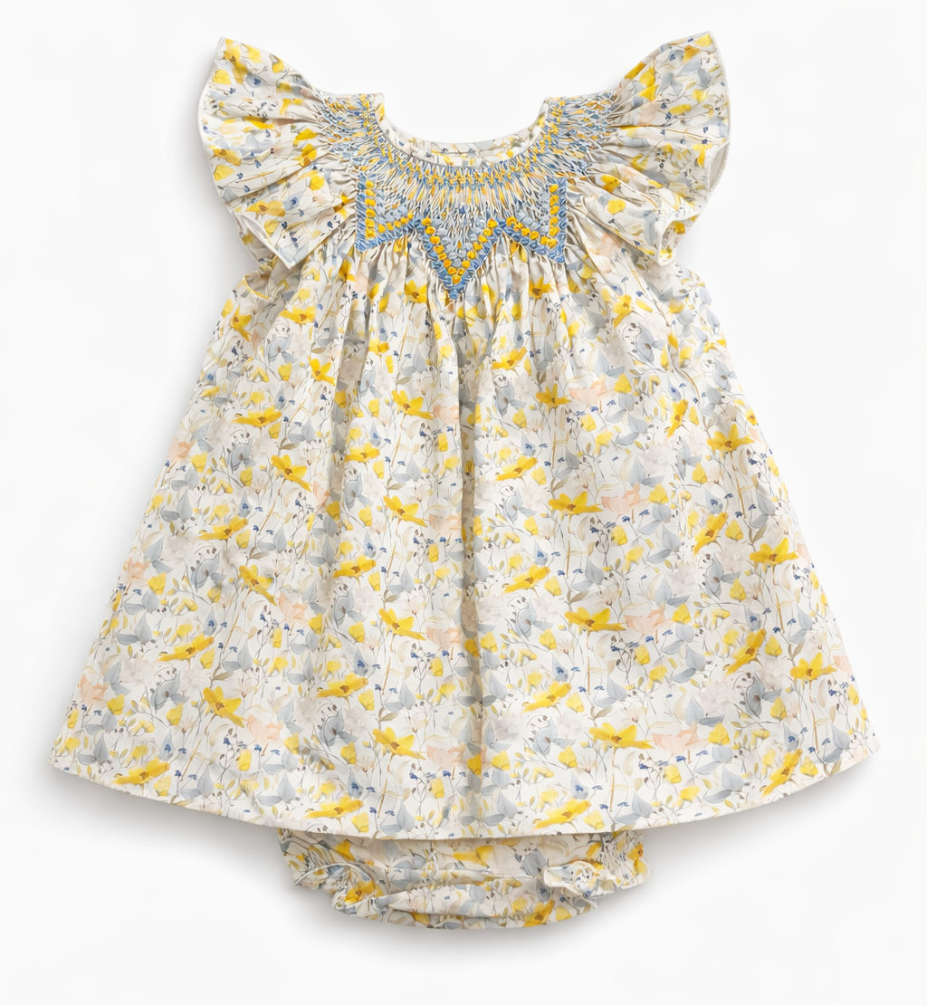 Vestido Nido de Abeja Colección Banana