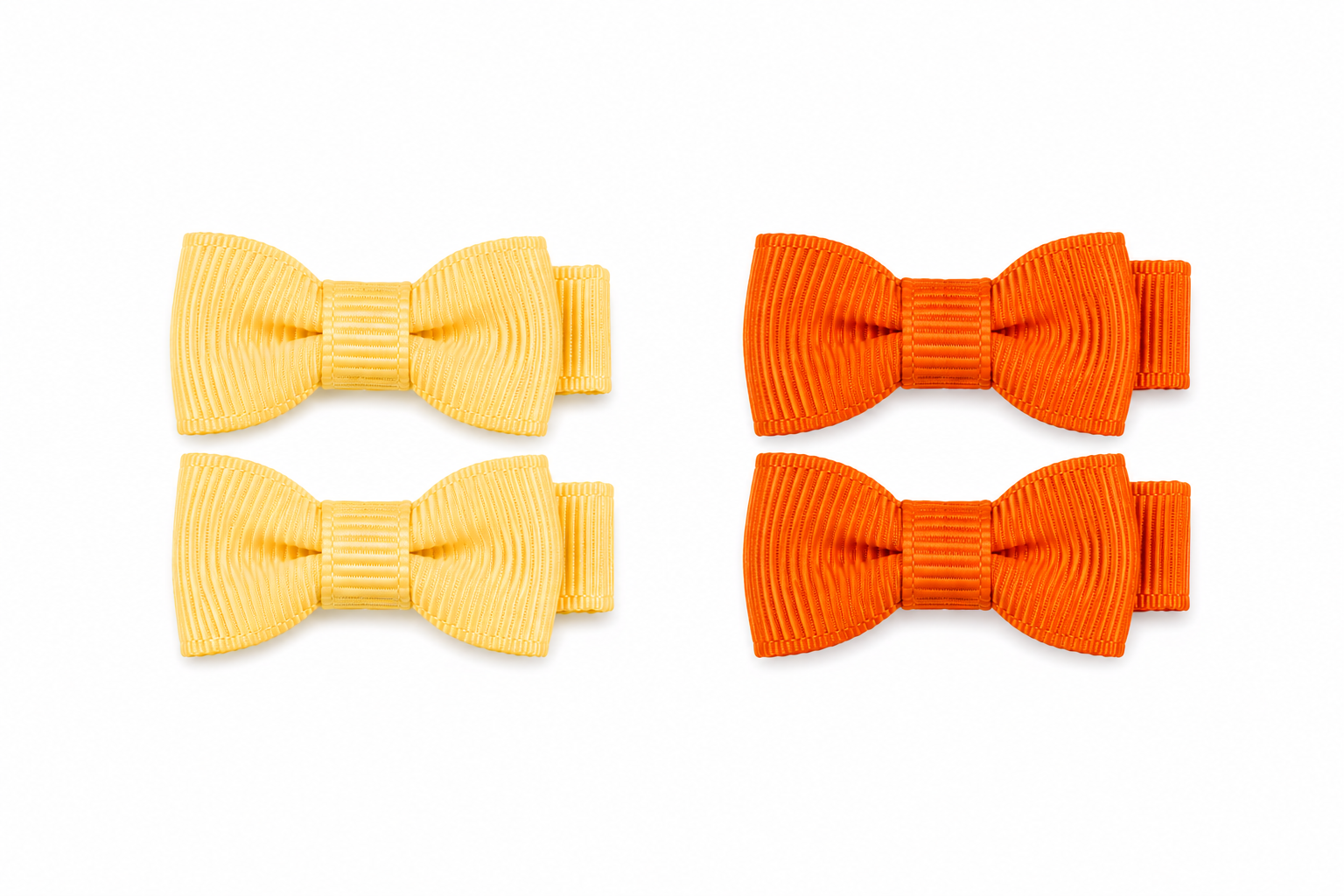 2 Mini Par de Pinzas Amarillas y Naranja
