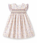 Vestido Nido de Abeja Malva