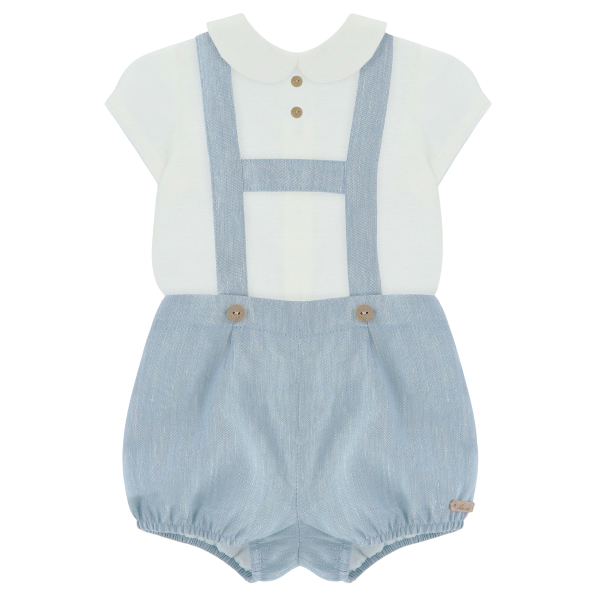 Conjunto de Tirantes Capri Azul Empolvado