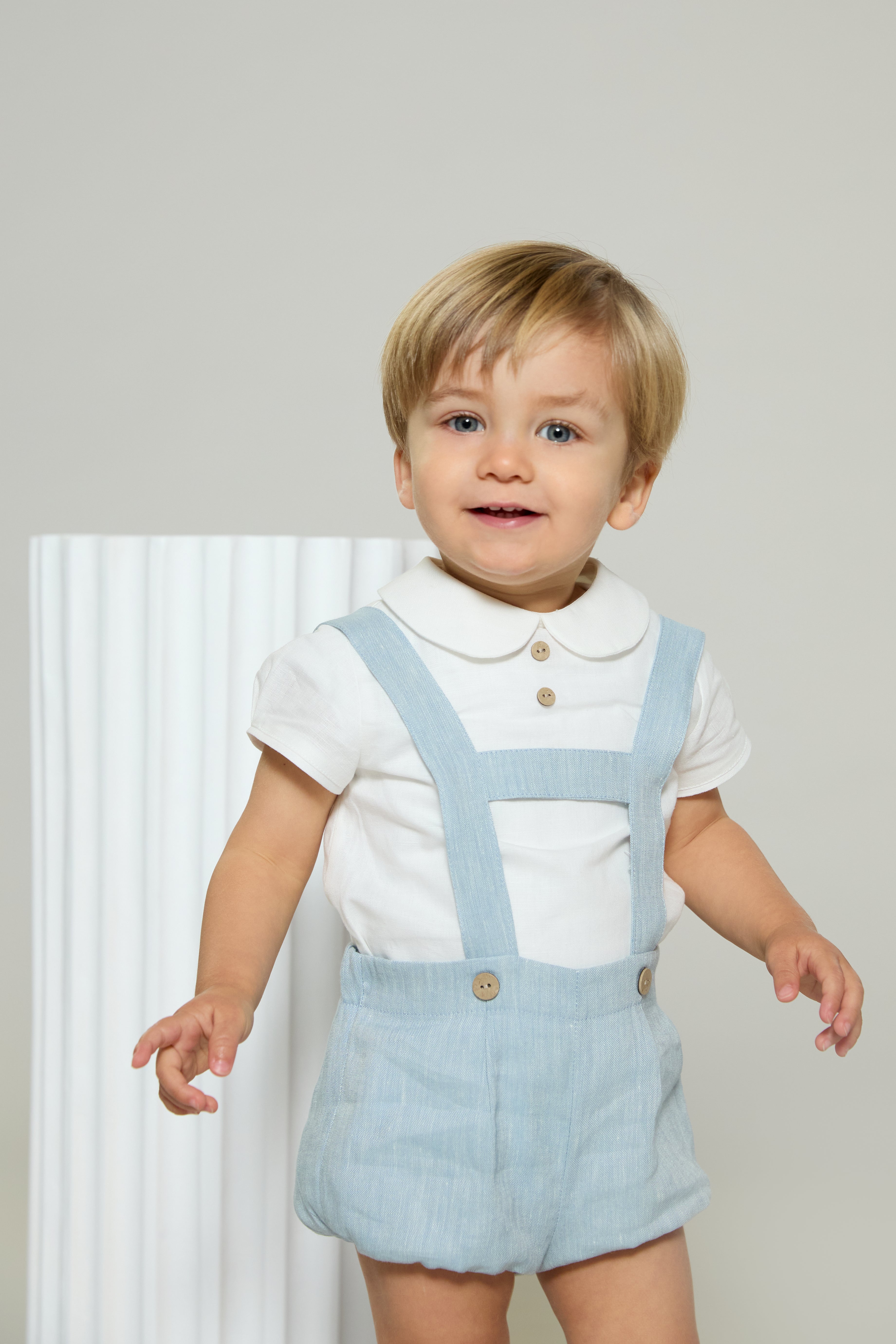 Conjunto de Tirantes Capri Azul Empolvado