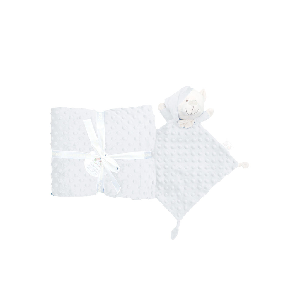 Manta Extra Suave con Osito Blanca
