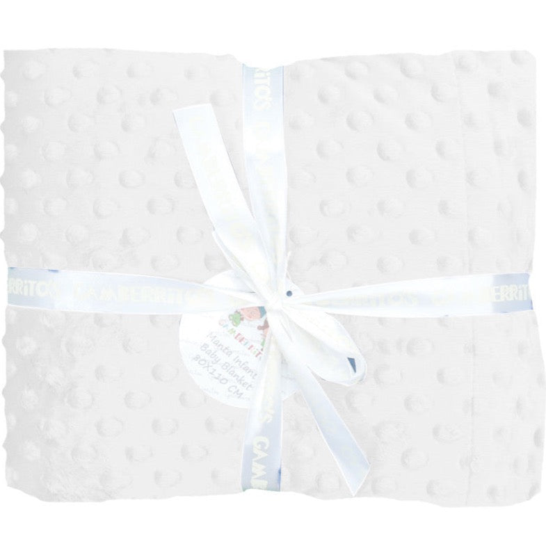 Manta Extra Suave con Osito Blanca