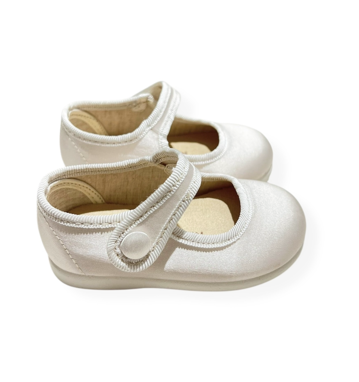 Merceditas Satinadas Blanco Perla