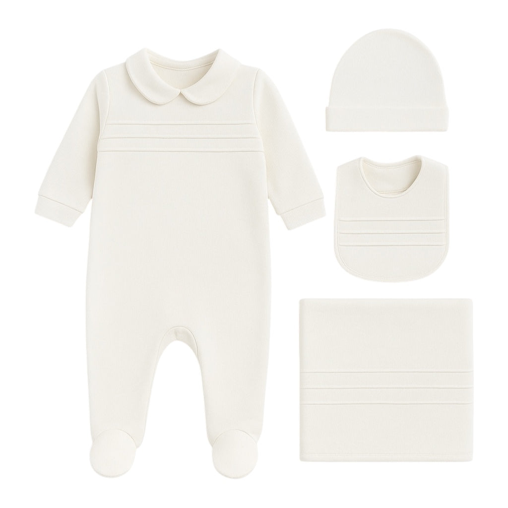 Set de nacimiento 4 piezas Ecru