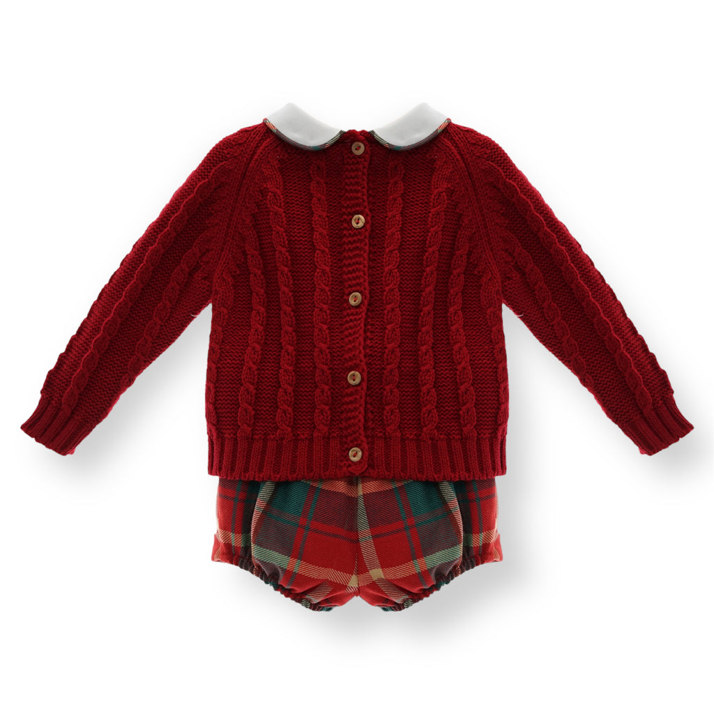 Conjunto Colección Tartan de Sueter y Short Bombacho
