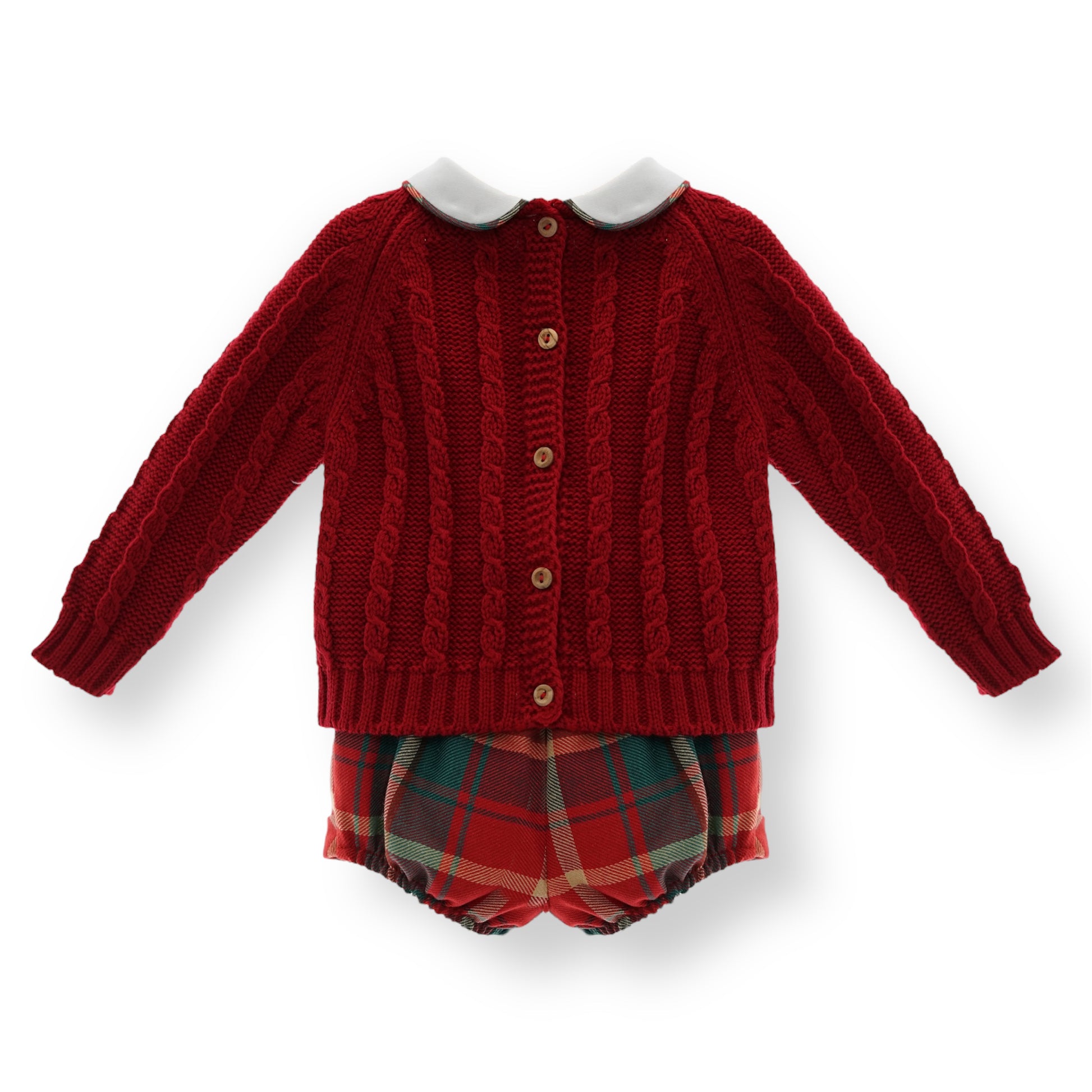 Conjunto Colección Tartan de Sueter y Short Bombacho