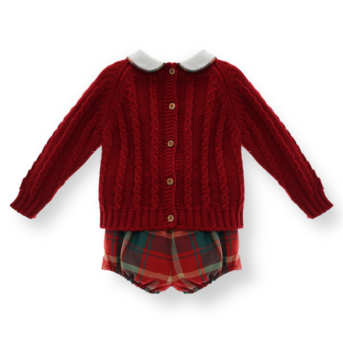 Conjunto Colección Tartan de Sueter y Short Bombacho