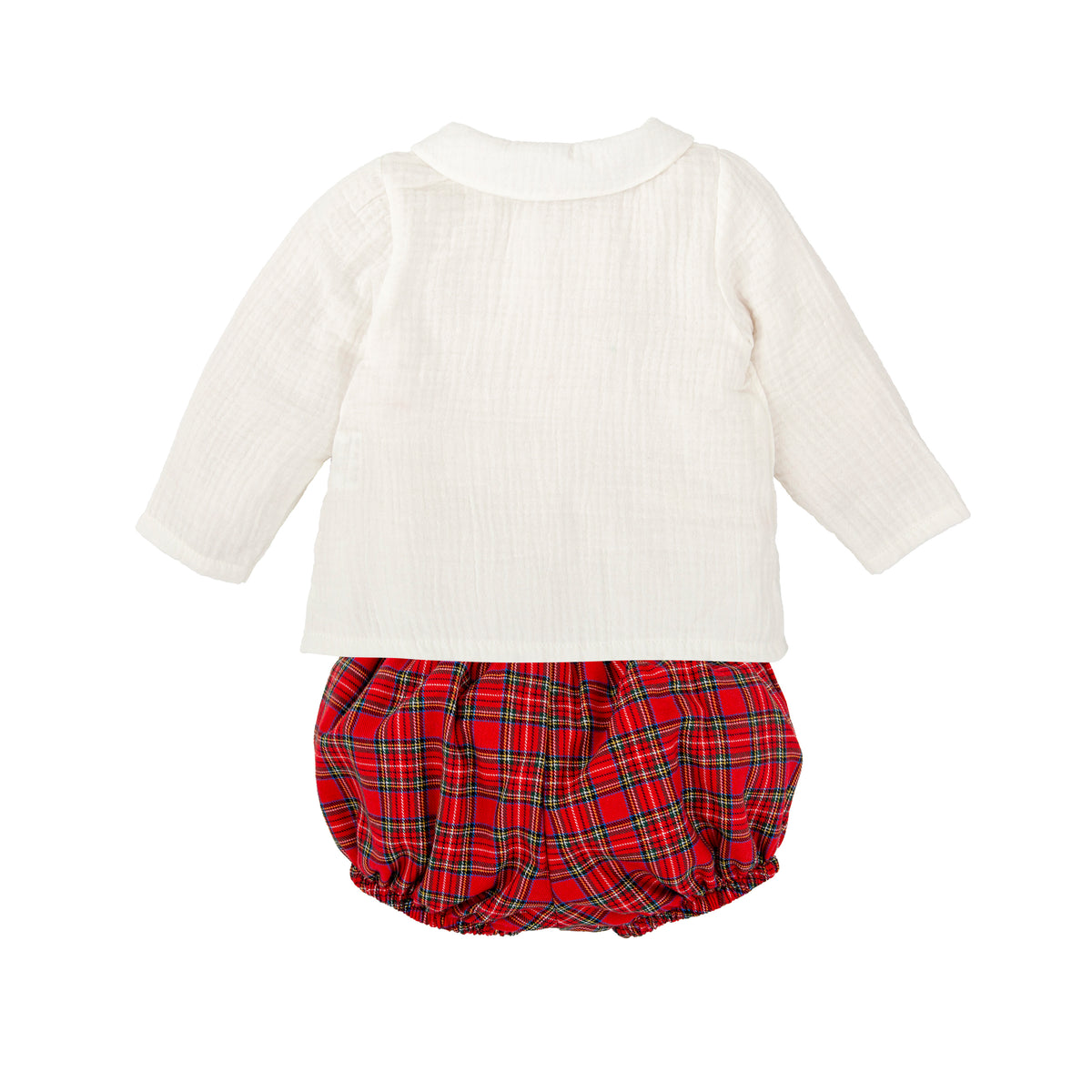 Conjunto Varón Tartán Clásico Rojo