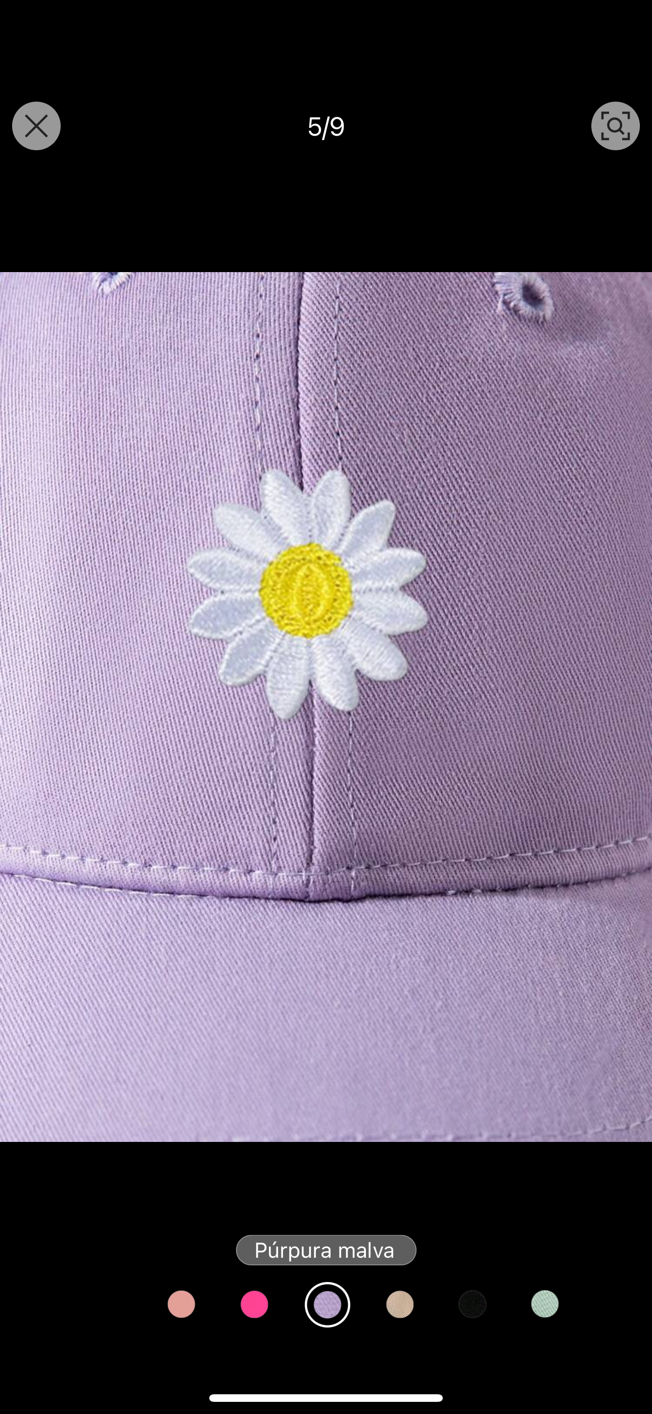 Gorra de Margarita Lila
