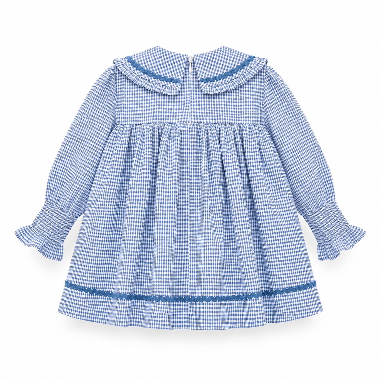 Vestido Colección Seda Azul Empolvado
