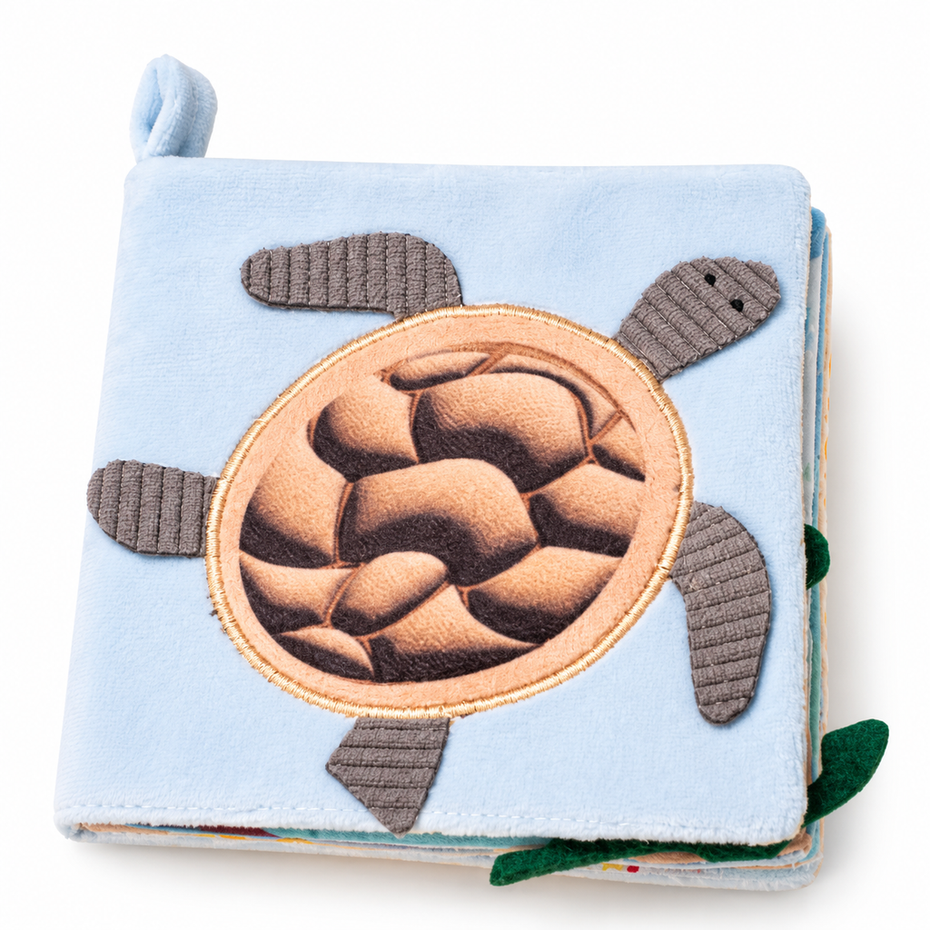 Libro Sensorial Para Bebes Tortuga