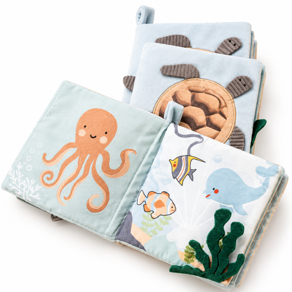 Libro Sensorial Para Bebes Tortuga