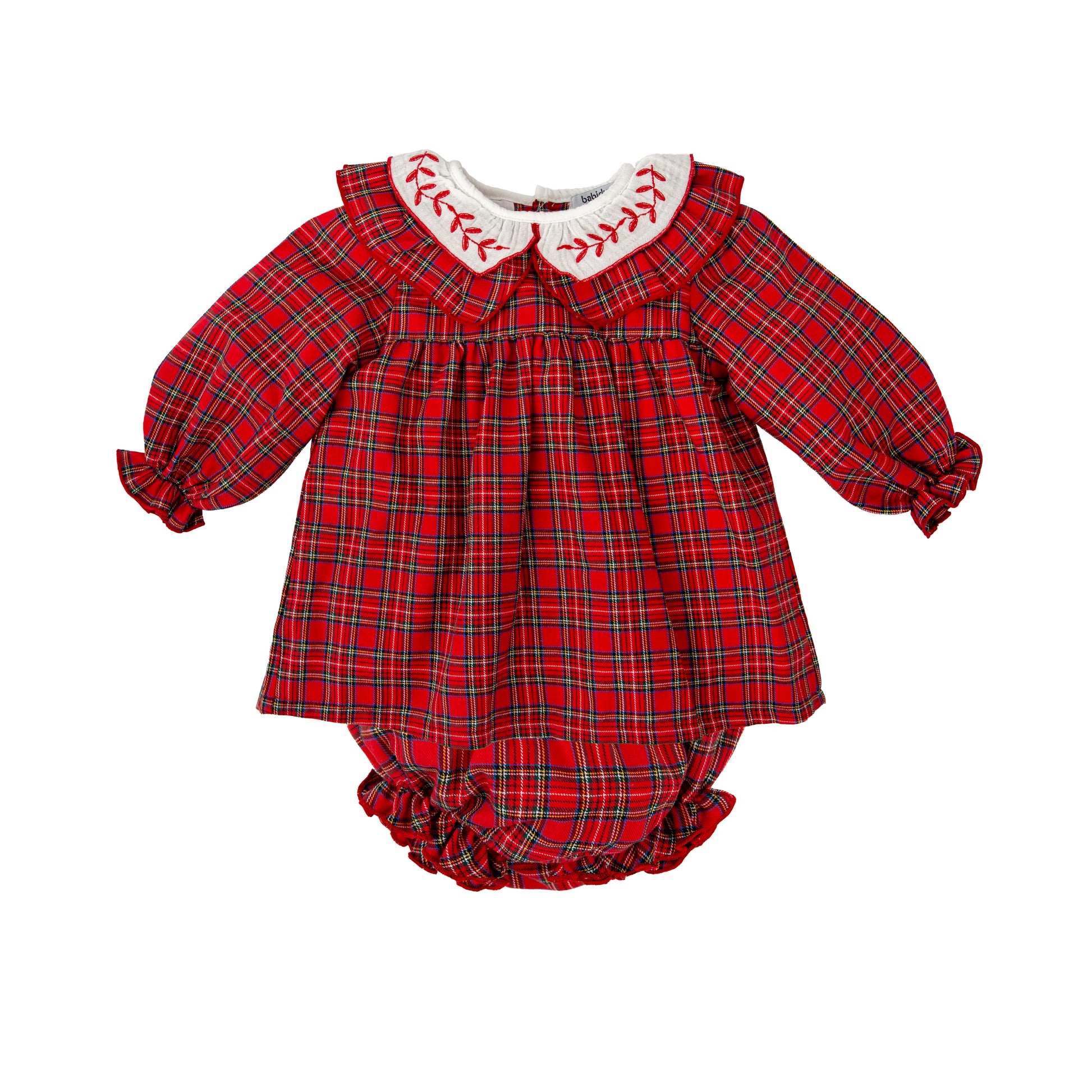 Jesusito Tartán Clásico Rojo con Cubre Pañal