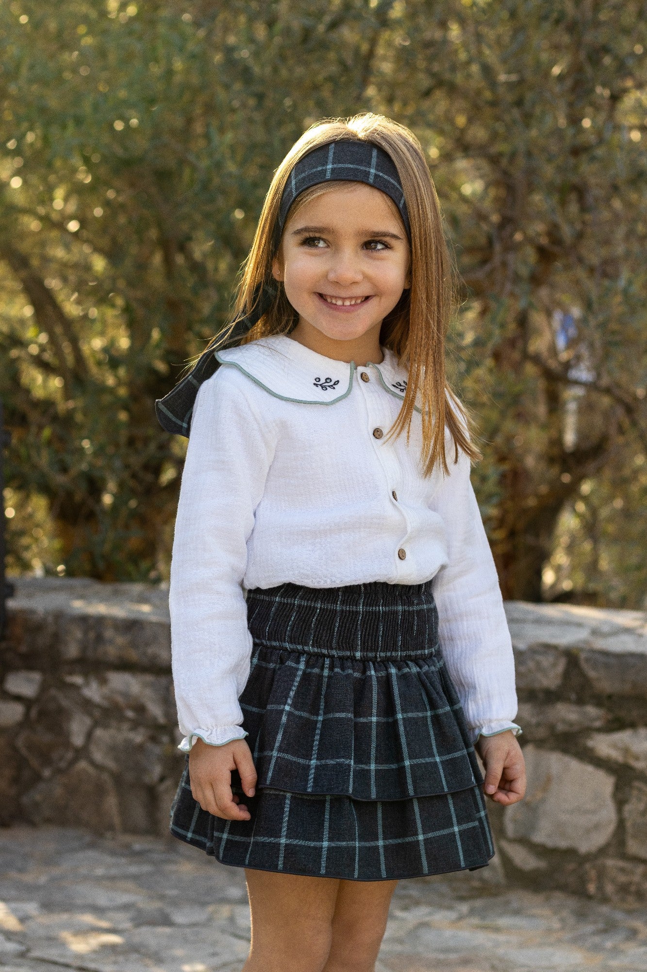 Conjunto Falda Gris Plomo Colección Zonda