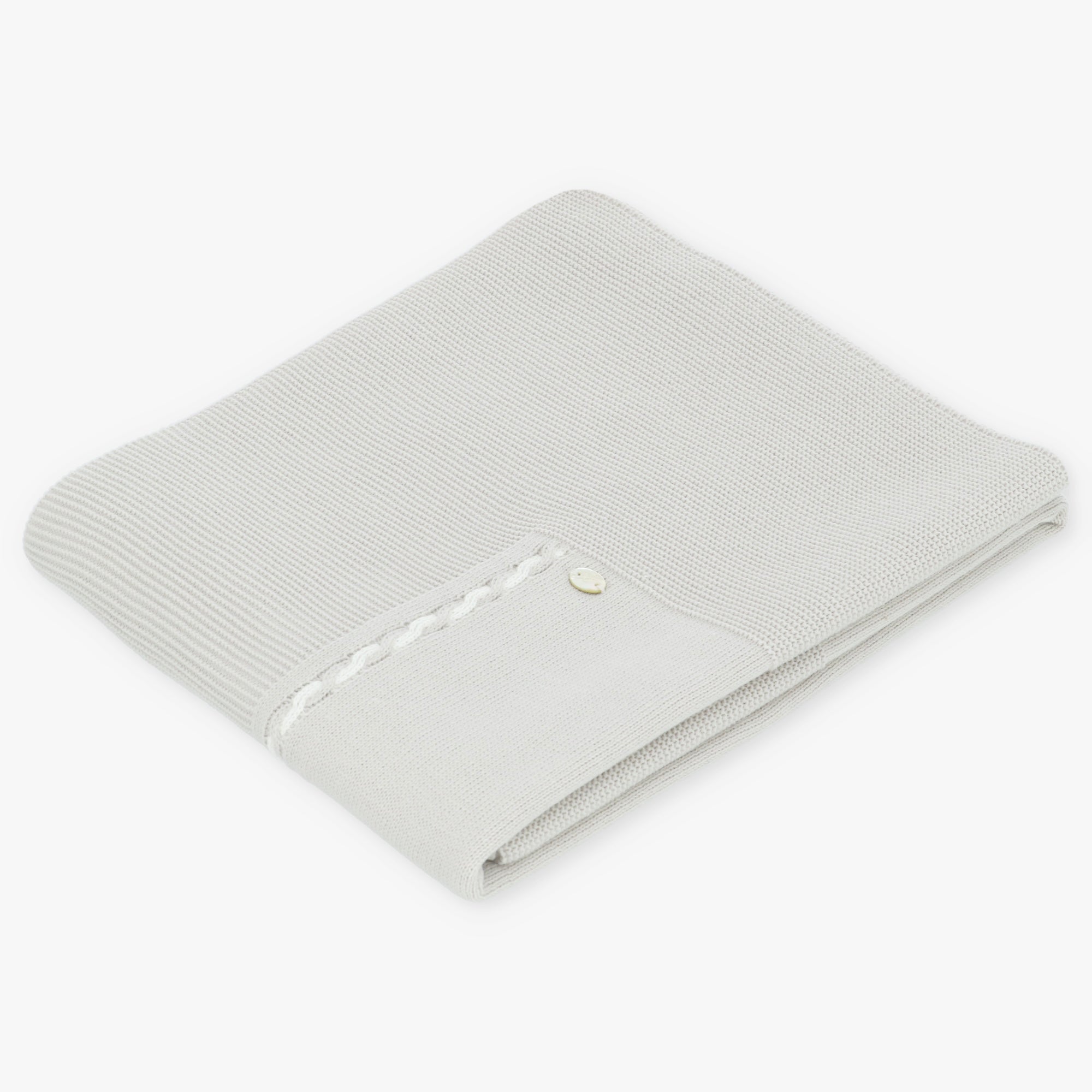 Toquilla Gris Perla con Detalles Trenzados