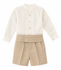 Conjunto Ceremonia de Lino con Fajin Coleccion Jaretas