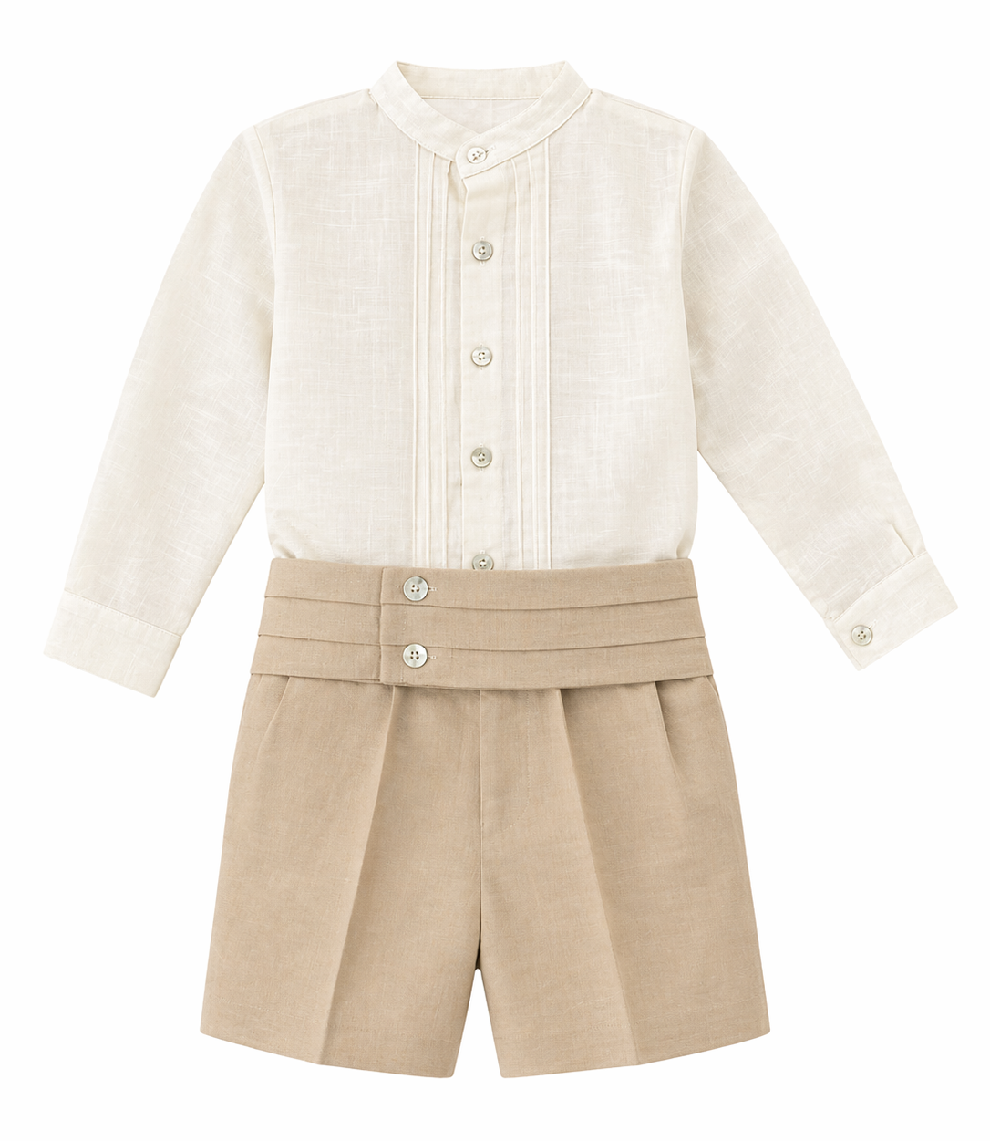 Conjunto Ceremonia de Lino con Fajin Coleccion Jaretas