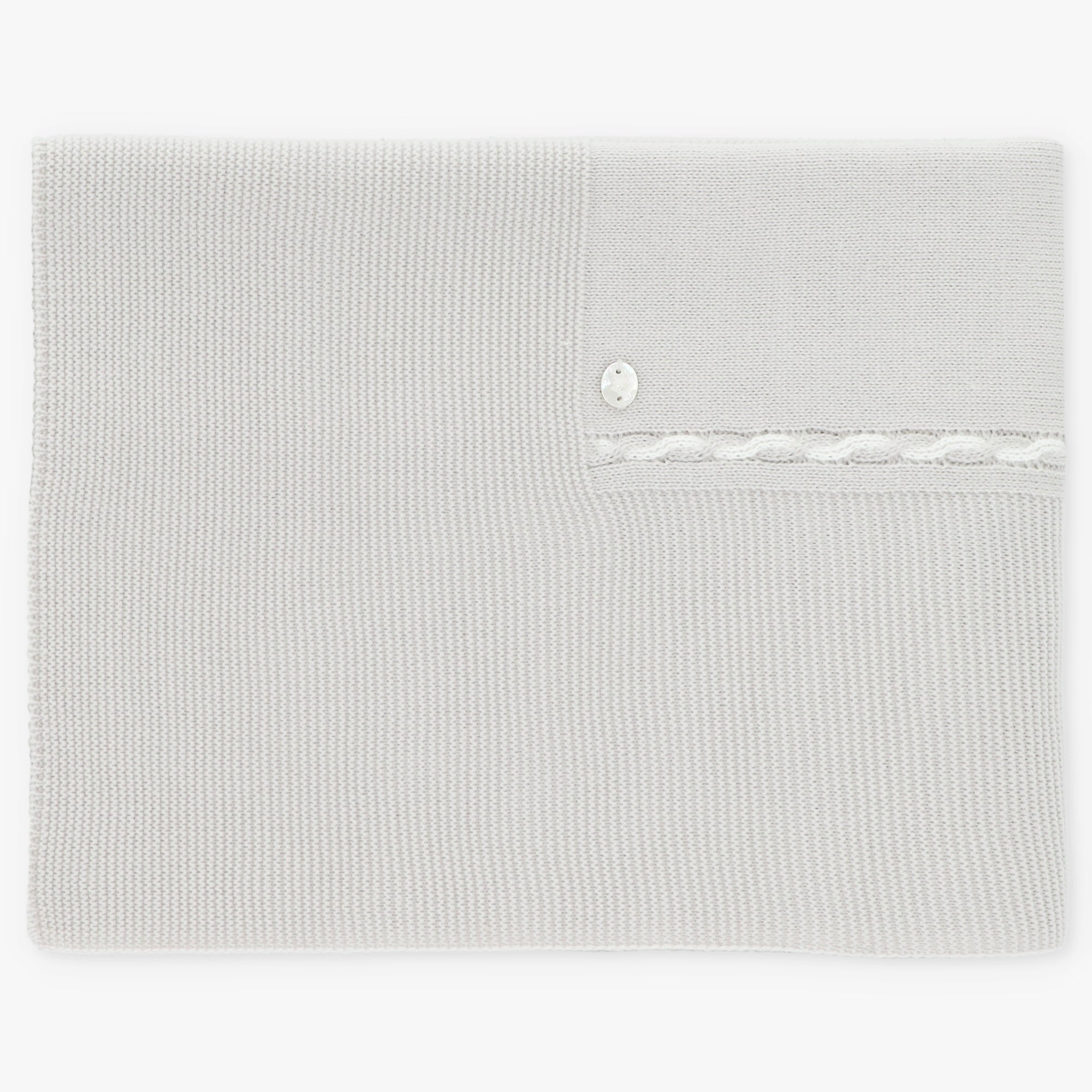 Toquilla Gris Perla con Detalles Trenzados