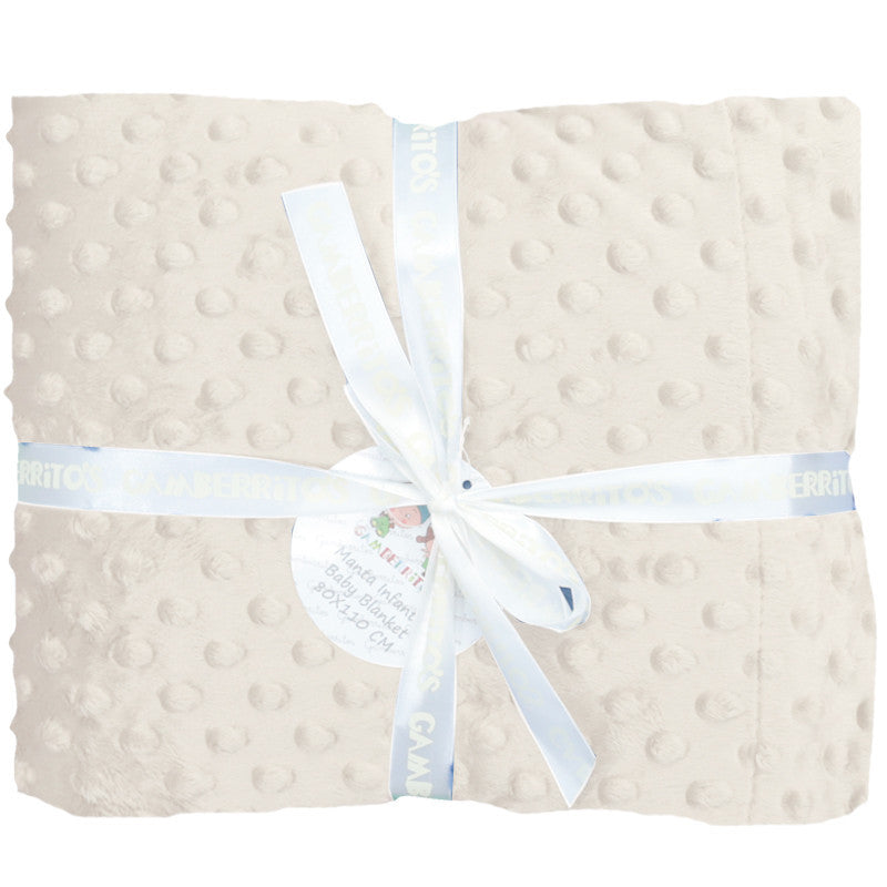 Manta Extra Suave con Osito Beige