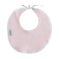 Babero Rosa Bebe con Cinta Bordada