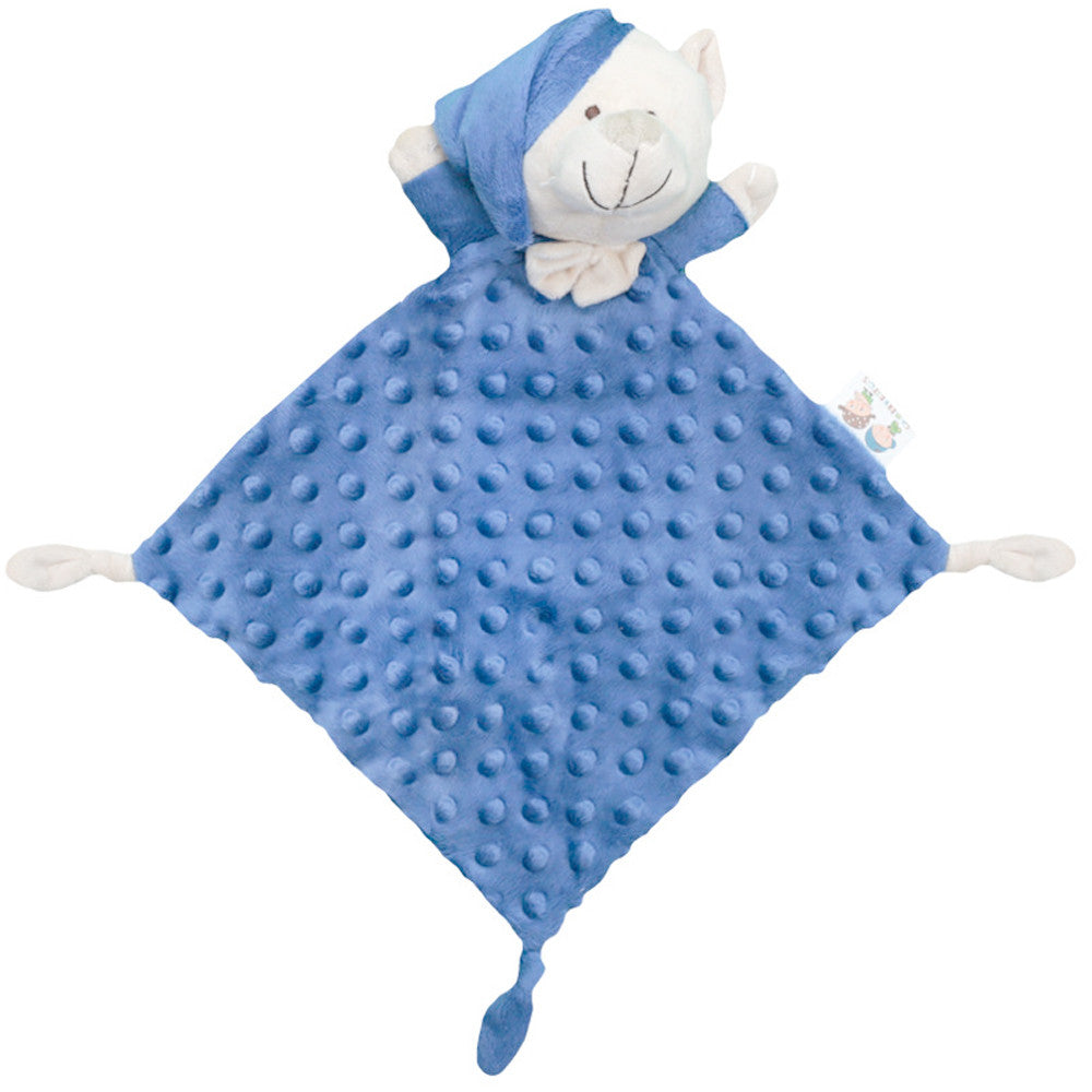 Manta Extra Suave con Osito Azul Añil