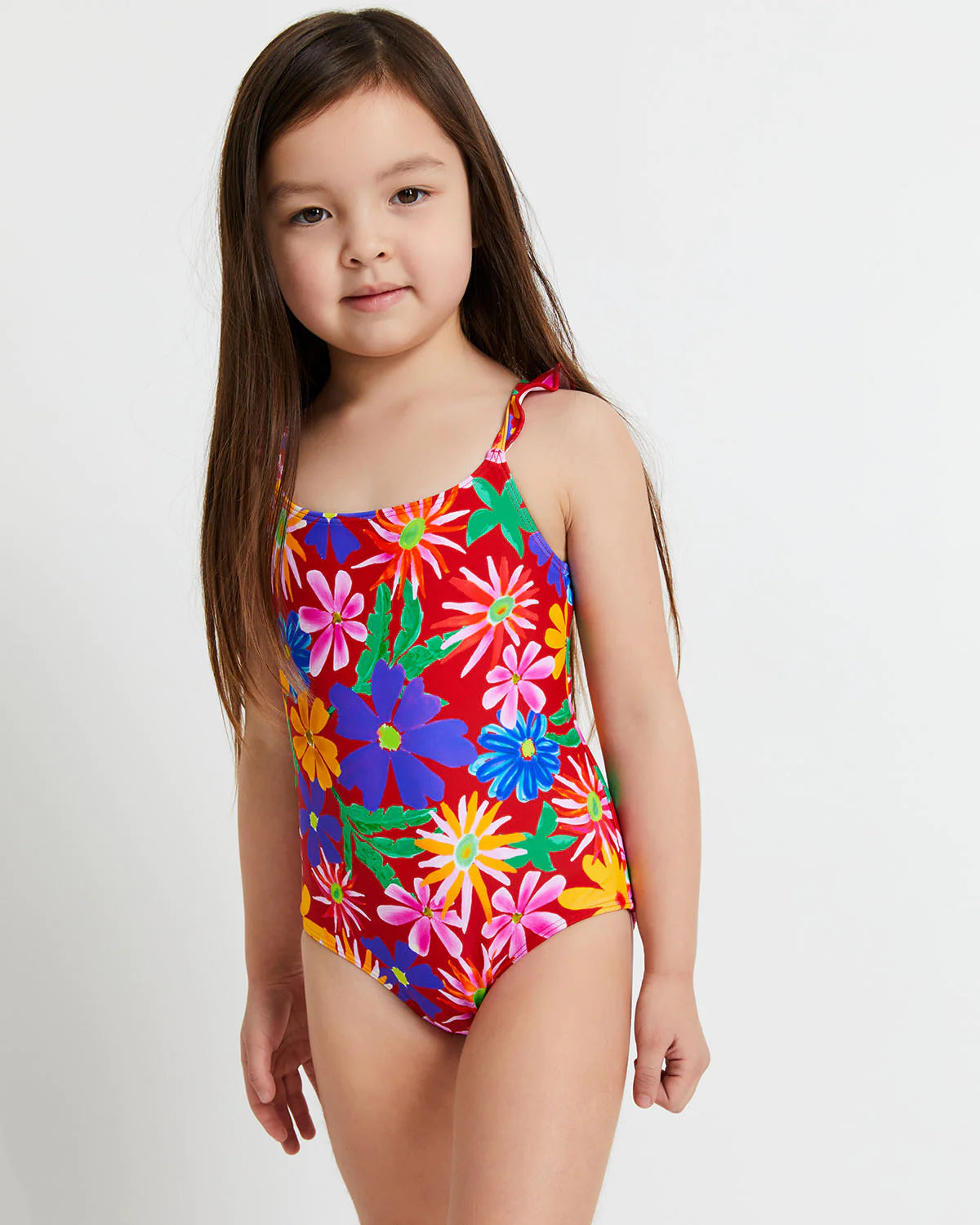 Traje de Baño Aster Entero Rojo