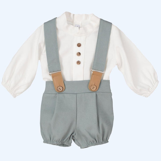 Conjunto de Tirantes Verde Empolvado