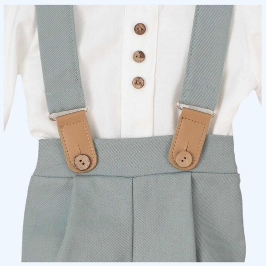 Conjunto de Tirantes Verde Empolvado