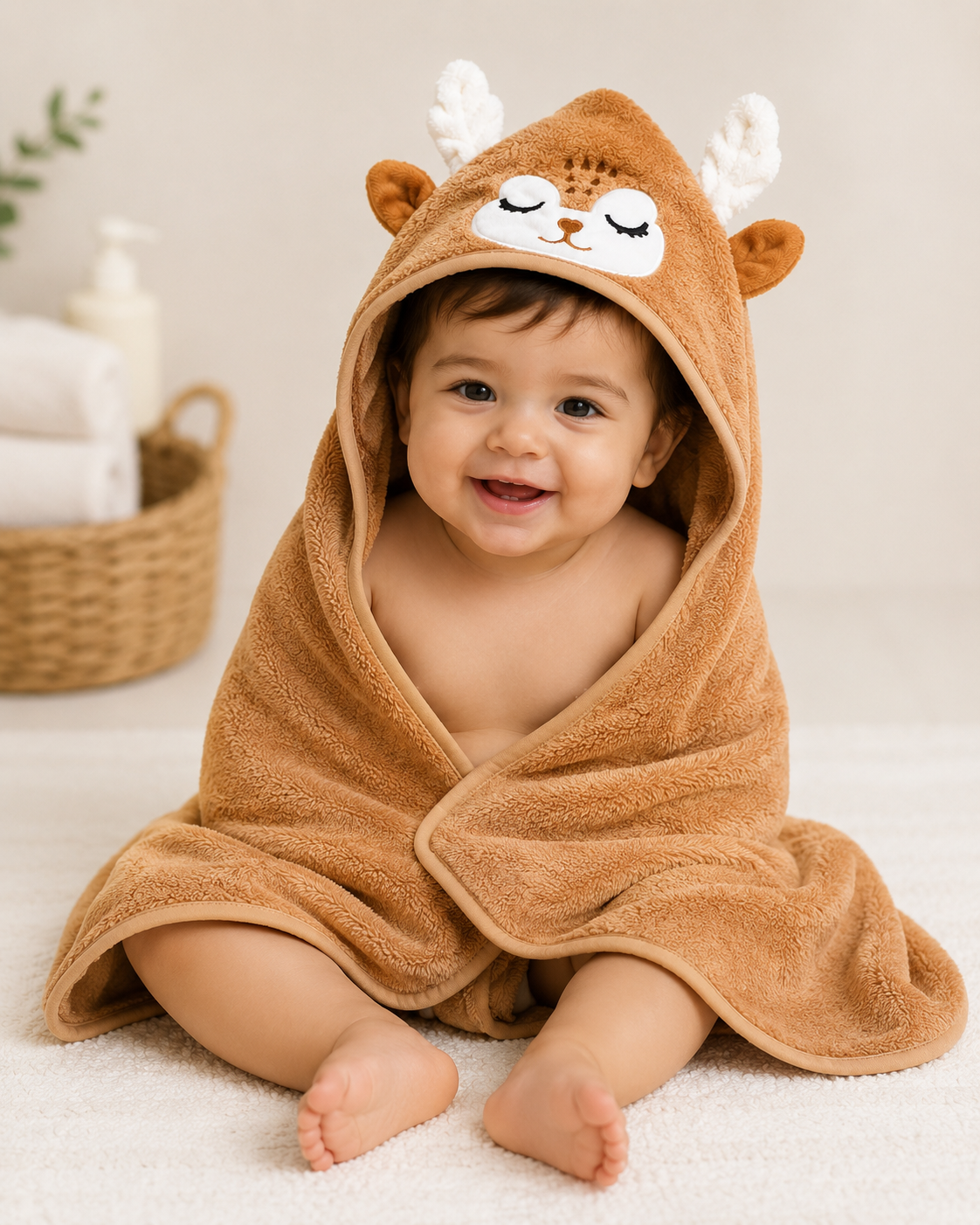 Toalla de Bano con Capucha Bambi