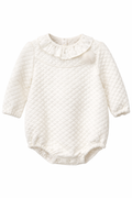 Pelele Bombacho Quilted Blanco con Pompón