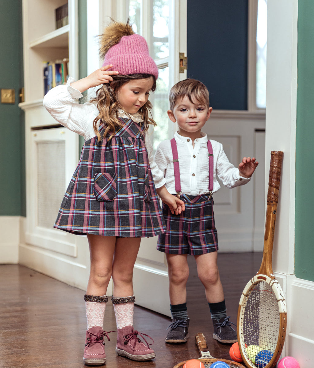 Conjunto 3 Piezas Jesusito Cachemira con Camisa Manga Larga Doble Cuello