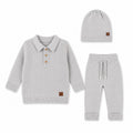 Comfy Set 3 Piezas en Gris Claro