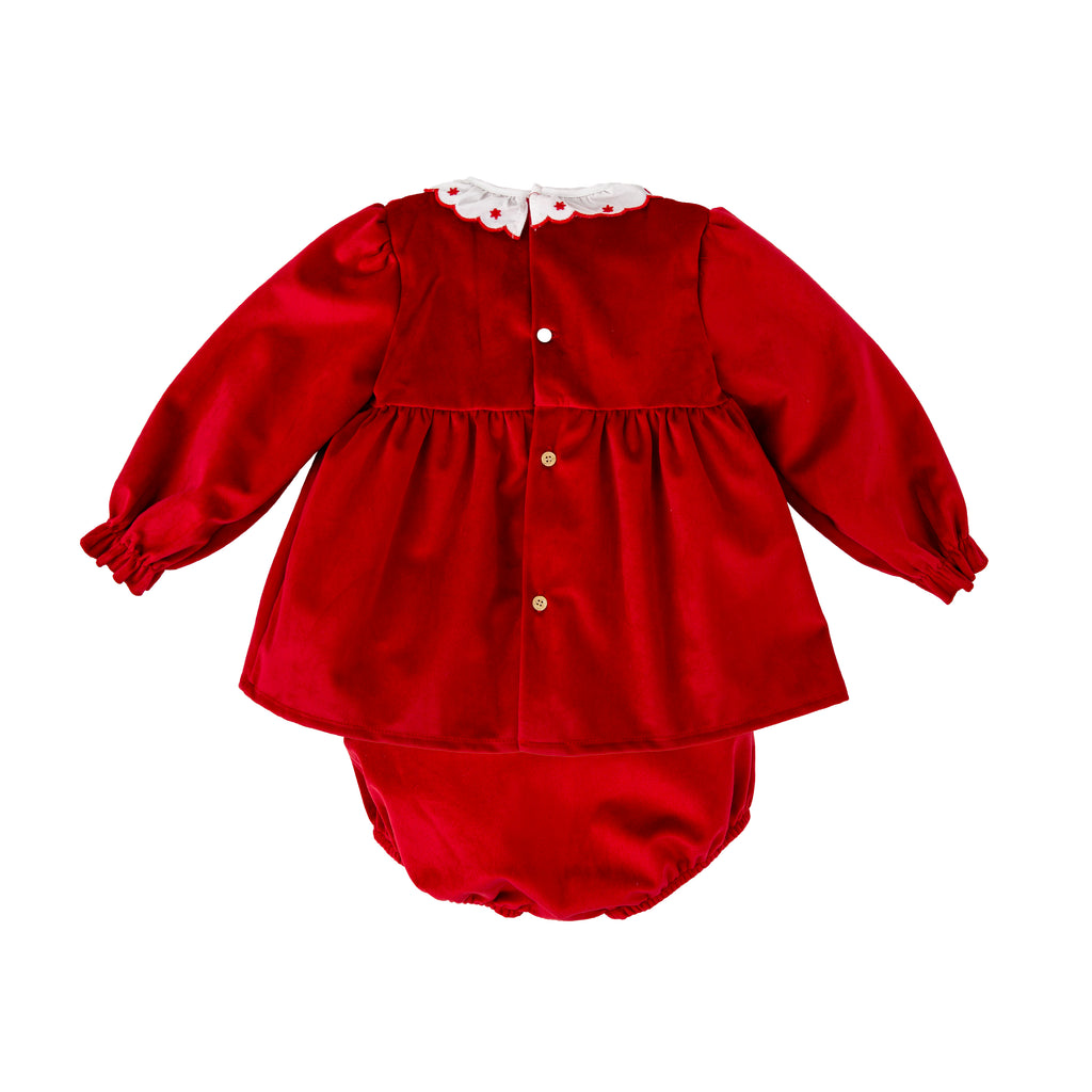 Jesusito Velvet Sierra Rojo con Cubre Pañal