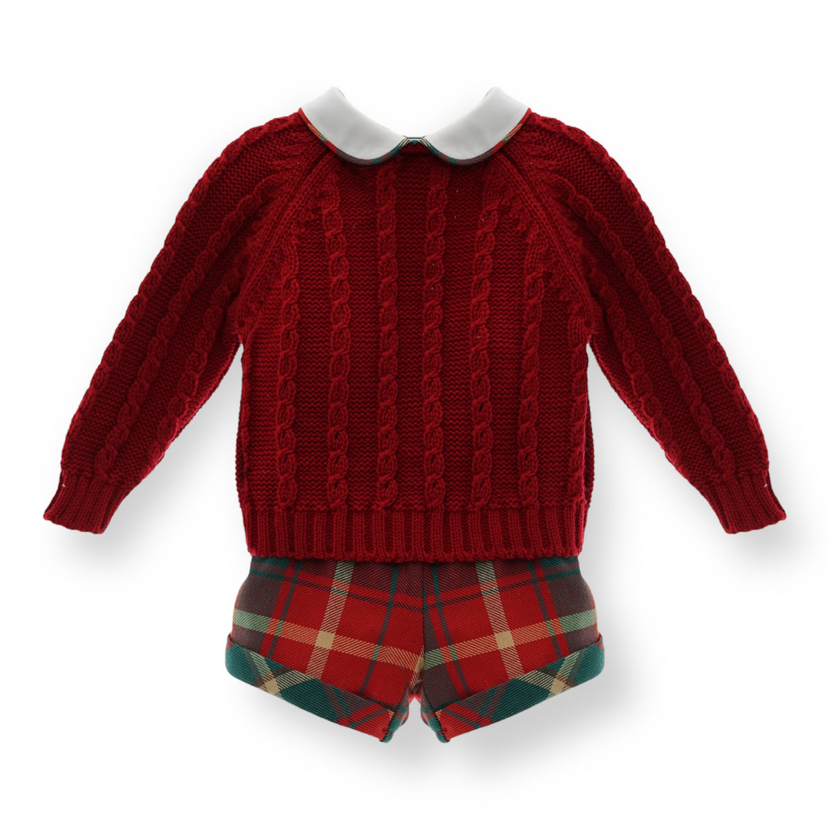 Conjunto Colección Tartan de Sueter y Short Bombacho