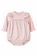 Pelele Rosa Bebé con Estampado Floral